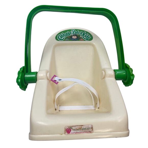 Vintage 1980s Cabbage Patch Kids Plastic Full Size Doll Carrier W Handle - Picture 1 of 3